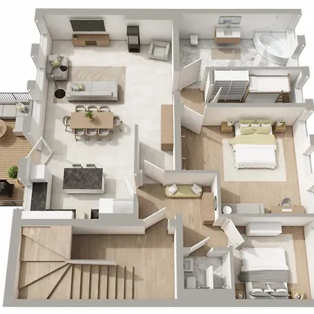 Premium Feelgood Gruppenapartment - Bis Zu 8 Personen - 120 Qm - 2 Baeder - Whirlpool, Sonnenterrasse & Grill - Im Herzen Kassels Διαμέρισμα *