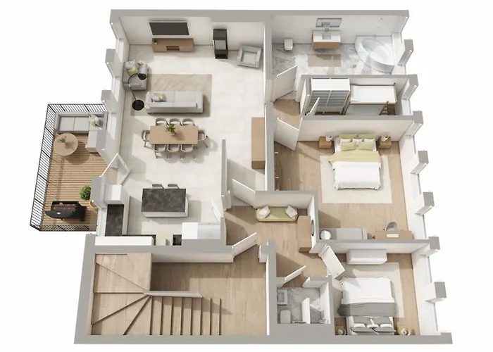 Feelgood Luxus - Fuer Gruppen & Familien Mit Whirlpool, Terrasse & Grill - Lage Apartment *